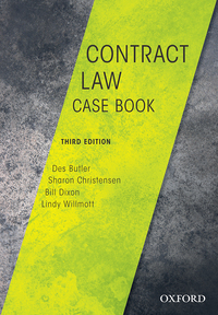 Cover image: Contract Law Case Book 3rd edition 9780190304768