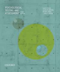 Cover image: Psychological Testing and Assessment 3rd edition 9780190305208