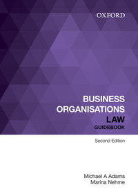 Cover image: Business Organisations Law Guidebook eBook Rental 2nd edition 9780195593976