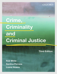 Cover image: Crime, Criminality and Criminal Justice 3rd edition 9780190310080