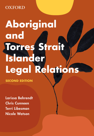 Cover image: Aboriginal and Torres Strait Islander Legal Relations eBook Rental 2nd edition 9780190310035
