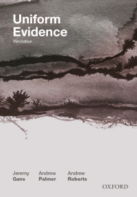 Cover image: Uniform Evidence 3rd edition 9780190313722