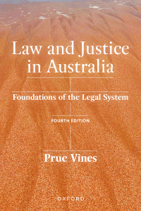 Omslagafbeelding: Law and Justice in Australia EB 4th edition 9780190329891