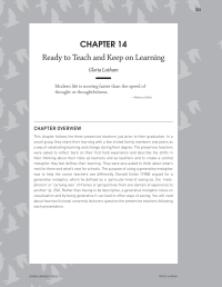 Immagine di copertina: Chapter 14: Ready to Teach and Keep on Learning 3rd edition 9780190319014