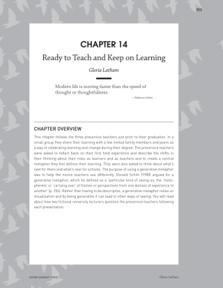 Imagen de portada: Chapter 14: Ready to Teach and Keep on Learning 3rd edition 9780190319014