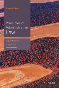 Cover image: Principles of Administrative Law 4th edition 9780190338589