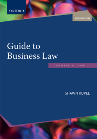 Imagen de portada: Guide to Business Law 6th edition 9780190723279