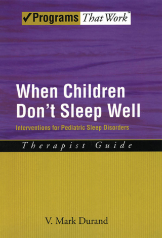 Imagen de portada: When Children Don't Sleep Well 9780195329476