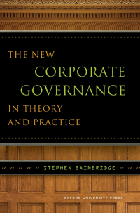 Cover image: The New Corporate Governance in Theory and Practice 9780195337501
