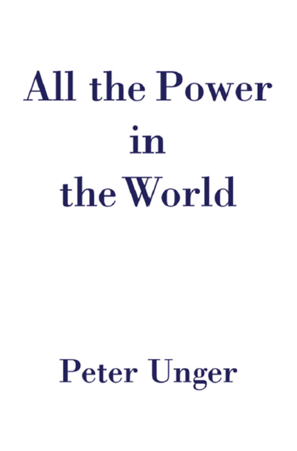 All the Power in the World eBook Rental
