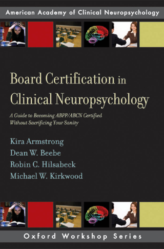 Cover image: Board Certification in Clinical Neuropsychology 9780195341348