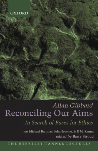 Cover image: Reconciling Our Aims 9780195370423