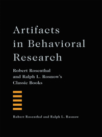 Cover image: Artifacts in Behavioral Research 9780195385540