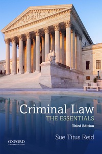 Cover image: Criminal Law: The Essentials 3rd edition 9780190455002