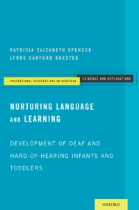 Cover image: Nurturing Language and Learning 9780199931323