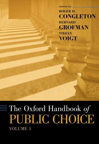 Cover image: The Oxford Handbook of Public Choice, Volume 1 1st edition 9780190469733