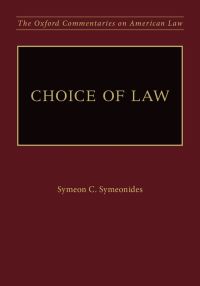 Titelbild: Choice of Law 9780190496722