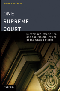 Cover image: One Supreme Court 9780195340334