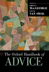 Imagen de portada: The Oxford Handbook of Advice 1st edition 9780190630188