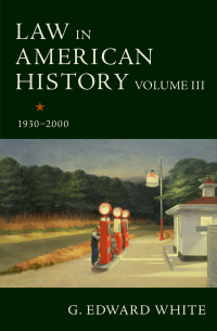 Omslagafbeelding: Law in American History, Volume III 9780190634940