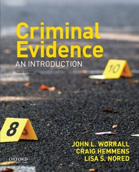 Cover image: Criminal Evidence: An Introduction 3rd edition 9780190639280