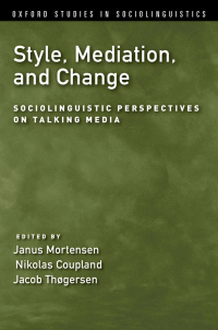 Titelbild: Style, Mediation, and Change 1st edition 9780190629496