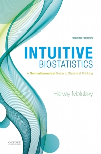 Cover image: Intuitive Biostatistics: A Nonmathematical Guide to Statistical Thinking 4th edition 9780190643560