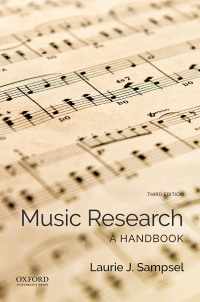 Cover image: Music Research: A Handbook 3rd edition 9780190644505