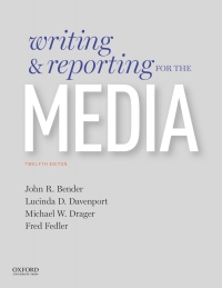 Cover image: Writing and Reporting for the Media 12th edition 9780190649425