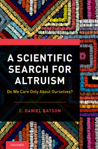 Cover image: A Scientific Search for Altruism 9780190651374