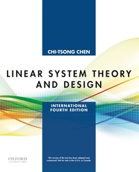 Imagen de portada: Linear System Theory and Design 4th edition 9780199964543
