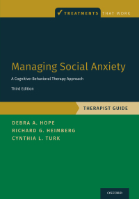Cover image: Managing Social Anxiety, Therapist Guide 3rd edition 9780190247591
