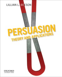 Cover image: Persuasion: Theory and Applications 1st edition 9780199732357