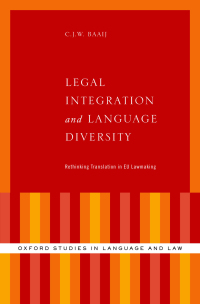 Cover image: Legal Integration and Language Diversity 9780190680787