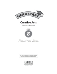 Cover image: Headstart Creative Arts Grade 8 Teacher's Guide (Perpetual)