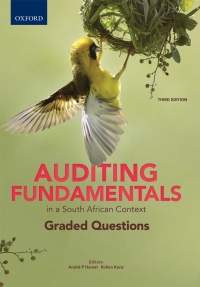 Cover image: Auditing Fundamentals in a South African Context Graded Questions 3rd edition 9780190738587