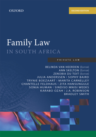 Cover image: Family Law in South Africa 2nd edition 9780190753948
