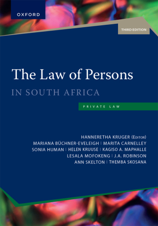 Cover image: The Law of Persons in South Africa 3rd edition 9780190743697