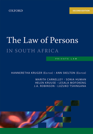 表紙画像: The Law of Persons in South Africa 2nd edition 9780190750633