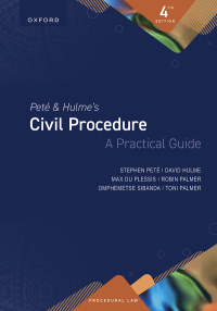 Imagen de portada: Pete & Hulme's Civil Procedure: A Practical Guide 4th edition