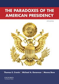 Cover image: Paradoxes of the American Presidency 5th edition 9780190648503