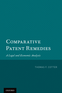 صورة الغلاف: Comparative Patent Remedies 9780199840656