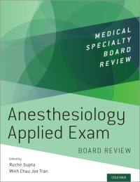 Imagen de portada: Anesthesiology Applied Exam Board Review 9780190852474