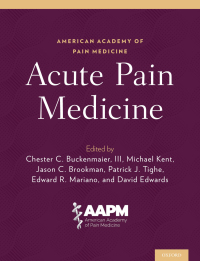 Imagen de portada: Acute Pain Medicine 1st edition 9780190856649
