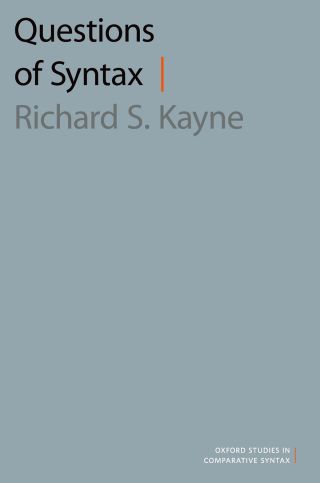 Cover image: Questions of Syntax 9780190863586