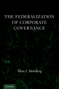 Imagen de portada: The Federalization of Corporate Governance 9780199934546