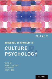 Imagen de portada: Handbook of Advances in Culture and Psychology, Volume 7 1st edition 9780190879228