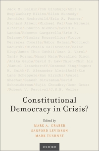 Omslagafbeelding: Constitutional Democracy in Crisis? 9780190919719
