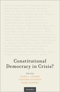 صورة الغلاف: Constitutional Democracy in Crisis? 1st edition 9780190919719