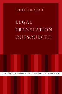 Immagine di copertina: Legal Translation Outsourced 9780190900014